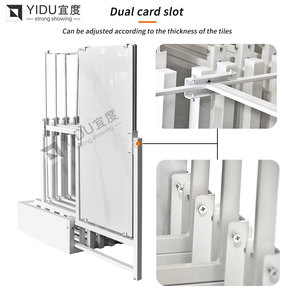 Mở rộng slab xoay Slider Rack đá cẩm thạch hiển thị mảnh và showroom Trần treo móc áo - Product Image 4