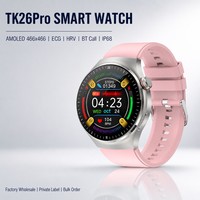 TK26PRO Modische Outdoor-Sport-Fitness-Tracker Smartwatch mit Herzfrequenz- und Blutsauerstoffmessung, rundem Zifferblatt und magnetischem Ladegerät
