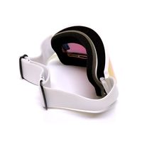 Lunettes de ski et de snowboard en gros, lentille cylindrique double PC, protection UV400, anti-buée, antidérapantes, pour sports de neige