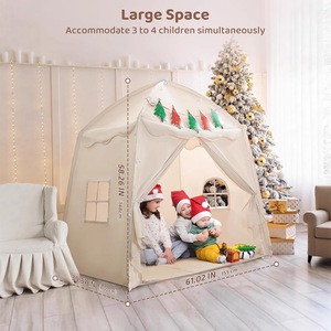 Tende per Bambini Natalizie Disponibili, Yurte Mongole da Interno, Tende Gioco per Bambini, Castello Giocattolo per Ragazze, Casa Giocattolo per Base Segreta - Product Image 2