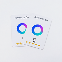 Carte de commentaires NFC 215 personnalisée en PVC, carte sans contact, carte de retour d'expérience personnalisée pour les restaurants, les hôtels, les cafés et les magasins