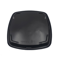 JY-83127 Barquette carrée en plastique jetable pour sushis, emballage pour repas à emporter, boîte d'emballage pour sushis avec couvercle anti-buée