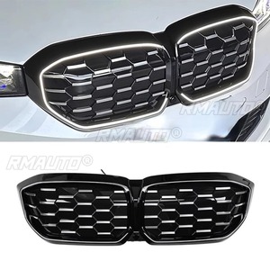 Car <b>LED</b> Bumper Grill Decorative Strips Racing Grille Body Kit Front Bumper Grill For BMW i3 2022-2025 Exterior Part - Product Image 2