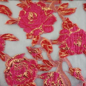 2025 populaire nouvelle mode luxe français 3D fleur Jacquard brocart damassé Organza tissu pour ladys robe vêtements - Product Image 3