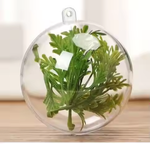 Bán Buôn Tùy Chỉnh Rõ Ràng Giáng Sinh Bóng Cây Treo Trang Trí Trong Suốt Acrylic Nhựa Giáng Sinh Bóng Trang Trí - Product Image 3