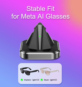 Base de Carga para <span class=keywords><strong>Gafas</strong></span> META RayBan AI Wayfarer Skyler, Material Metálico Inteligente - Product Image 5