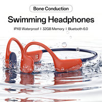 Écouteurs Sportifs à Conduction Osseuse en Gros d'Usine, Casques Ouverts Étanche IPX8 pour la Natation, Écouteurs sans Fil BT6.0