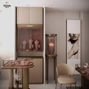 ตู้โชว์เครื่องประดับหรูหรา |   ตู้โชว์กระจกสั่งทำพิเศษสำหรับร้านค้าระดับไฮเอนด์ |   โซลูชั่นการออกแบบตกแต่งภายในร้านขายเครื่องประดับแบบครบวงจร - Product Image 1