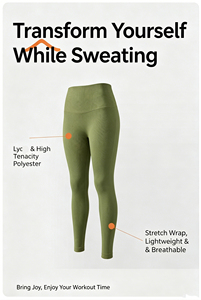 Leggings de yoga multicolores extensibles dans quatre directions, vente en gros directe d'usine, doux, respirants, sans coutures, antibactériens, collants de fitness - Product Image 3