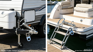 Goupille de sécurité à dégagement rapide en acier galvanisé 1/2 x 4 avec cordon à ressort et clip en R pour ATV, UTV, ferme, <span class=keywords><strong>camping</strong></span>-<span class=keywords><strong>car</strong></span>, bateau, <span class=keywords><strong>remorque</strong></span>, remorquage - Product Image 5