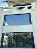 Fenêtre panoramique fixe en verre, insonorisée, en aluminium, à économie d'énergie, du sol au plafond, design moderne pour l'extérieur et les villas