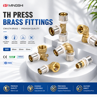 Raccords multicouches PEX-AL-PEX pour tuyaux, avec joints toriques EPDM plaqués nickel, raccords en U et en T égaux en laiton à sertir