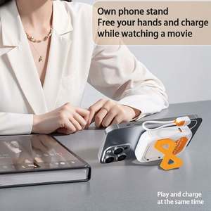 Banque d'alimentation magnétique <span class=keywords><strong>Mimi</strong></span> 22.5w avec Powerbank 20000 Mah 20000 mah Slim avec prise ca - Product Image 4