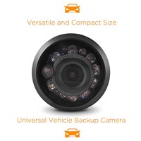 Caméra de recul analogique pour voiture, caméra de vision arrière encastrée, vision nocturne IR, avec perçage de trou de 28 mm, angle de vue de 150 degrés, étanche