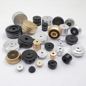 Антивибрационные подставки для проигрывателя, алюминиевые ножки-изоляторы для снижения вибрации, сменные коврики - Product Image 2