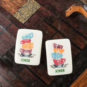Tuiles de Mahjong Rétro Orientales Senluohua Dessinées à la Main, Classiques, Motif Bambou et Animaux Féériques, Ivoire, Résistantes à l'Eau, en Plastique Personnalisé - Product Image 3