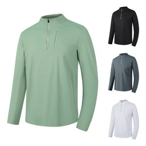 Camiseta de manga larga para correr con LICRA y poliéster con logotipo personalizado, ropa deportiva informal de alta calidad con impresión digital para hombre - Product Image 6