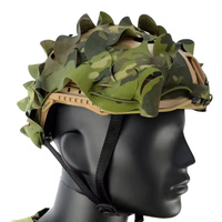 Housse de casque Coyote Brown réversible camouflage anti-humidité pour usage tactique