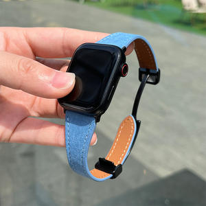 Correa Magnética de Cuero Genuino con Cinturón Delgado para Reloj 3456789 Generación S10 IWatch, Tejido Fino y Elegante - Product Image 2