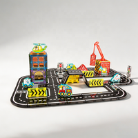 Bloques de Construcción Magnéticos para Ingeniería de Construcción de Carreteras de 7.5CM, 58 y 80 Piezas, Juguete Educativo STEM DIY para Niños, Venta al Por Mayor