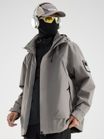 Veste imperméable pour homme et femme, doublure trois-en-un, logo personnalisé, veste softshell respirante, coupe-vent, résistante à l'eau, fermeture éclair