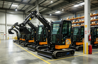 Mini-excavatrice conforme aux normes EPA, 2400 kg, machine à chenilles hydraulique, moteur EPA, pour travaux agricoles et de construction en Europe et en Amérique, certifiée CE
