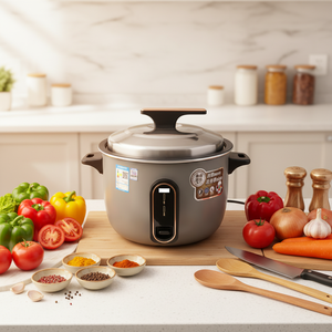 Hot Sale Portable Rice <b>Cooker</b> Large Capacity (6.0-18L) Drum Shape With Measuring Cup for Household & Restaurants Use Hotel Rice - Product Image 2