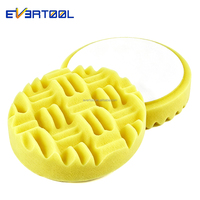 EVERTOOL 150mm Tampon de polissage et de nettoyage automobile personnalisé, tampon en mousse pour polissage automobile avec surface à lame - Économie de cire