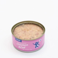 Nourriture humide pour chats en conserve, friandises au poulet, nourriture humide pour chats en conserve, fabricant d'aliments pour animaux de compagnie, MEAT&SOUP 85g/170g