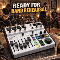 Console de mixage audio numérique Bluetooth AOFO FLOW8, 4 canaux, égaliseur 9 bandes, enregistreur intégré, console de mixage professionnelle en plastique pour scène