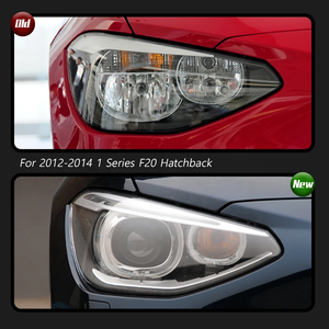 Aggiornamento Fari Anteriori per BMW <span class=keywords><strong>Serie</strong></span> <span class=keywords><strong>1</strong></span> <span class=keywords><strong>F20</strong></span> 2012-2015 <span class=keywords><strong>F20</strong></span> Hatchback con Fari a LED, Luci Diurne DRL, Indicatore di Direzione e Luci di Marcia Diurna - Product Image 2