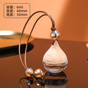 Voiture <span class=keywords><strong>vide</strong></span> suspendu désodorisants parfum aromathérapie <span class=keywords><strong>bouteille</strong></span> en verre diffuseur de luxe <span class=keywords><strong>bouteille</strong></span> avec <span class=keywords><strong>bouchon</strong></span> en bois - Product Image 6