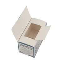 Boîte de rangement pour masques faciaux jetables 3 plis non tissés, 500 pièces, avec couvercle détachable et ouverture à clapet