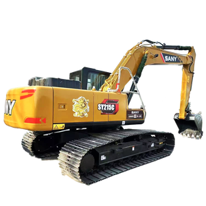 China Used Sany SY215 <b>Excavator</b> 22Ton Medium HydraulicCrawler <b>Excavator</b> <b>Machine</b> CE Certified Breaker Thumb Attachment - Product Image 1