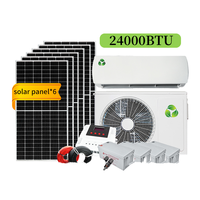 Climatiseur solaire R32 puissant et flexible à conception séparée, 12000 BTU, à onduleur, économe en énergie, contrôlé par application