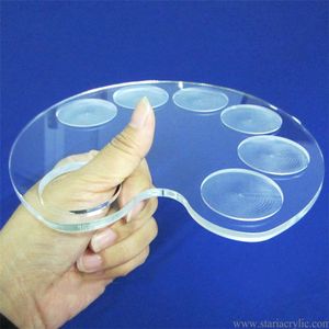 Palette acrylique claire Palette d'art Lucite pour <span class=keywords><strong>peintre</strong></span> bricolage plaque de peinture acrylique - Product Image 3