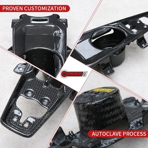 Pièces automobiles de qualité supérieure, style OEM, en fibre de carbone sèche, porte-gobelets intérieur pour Ferrari F12 - Product Image 3