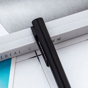 Stylo à bille en métal noir pour entreprise, personnalisable avec logo, pour le bureau, les étudiants, l'hôtellerie, cadeau promotionnel - Product Image 3