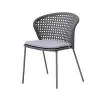 Ensemble de table et chaises de salle à manger d'extérieur en aluminium et osier, mobilier de jardin moderne, résistant aux intempéries, écologique, mousse haute densité