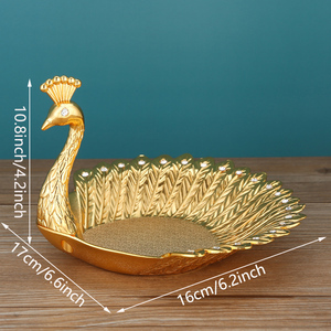 Swan Fruit Platter Home Metal <strong>Retro</strong> <strong>Decorative</strong> Plate Creative Snack Plate Candy Display Ornament - Product Image 2