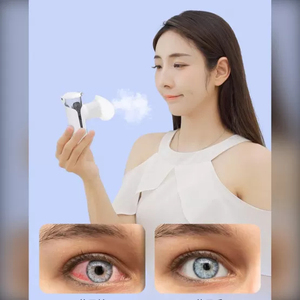 Dispositivo Portátil de Cuidado Ocular con Vaporizador Nano, Humectante, Alivio para Ojos Secos, Compresa Caliente, Vaso para Enjuague Ocular, Recargable, Color Blanco - Product Image 1