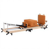 Machine de Pilates pliable en bois de chêne massif de qualité supérieure, portable et réglable, pour studio de Pilates, fitness et bien-être, garantie 10 ans