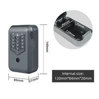 Boîte à clés connectée intelligente en alliage de zinc Kenrone Boîte à clés de stockage de clés à code d'empreintes digitales Tuya