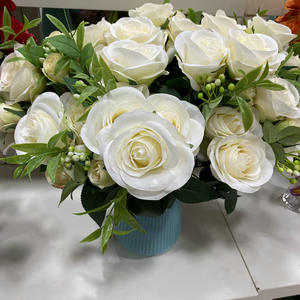 Retro Simulación <span class=keywords><strong>Sophie</strong></span> <span class=keywords><strong>Rose</strong></span> Ramo de flores de mano Fondo DE BODA Flor Decoración de pared - Product Image 4