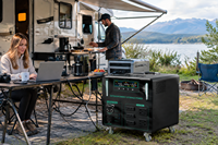 Centrale Électrique Portable OEM 5000W 8800Wh au Lithium Fer Phosphate, Générateur Solaire à Onde Sinusoïdale Pure pour Camping, VR, Maison et Urgences