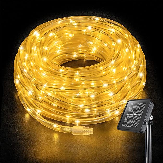 Waterproof Warm White Led Solar Rope