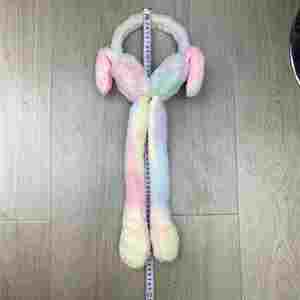 Gorro de Conejo con Orejas Móviles, Lindo Gorro de Juguete de Dibujos Animados, Divertido Regalo de Cumpleaños, Gorro de Invierno con Orejas de Conejo de Peluche, Diadema - Product Image 1