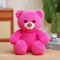 Ours en peluche coloré super doux, jouet en peluche personnalisable ODM, cadeau d'anniversaire pour filles, rembourrage en PP, vente en gros d'usine