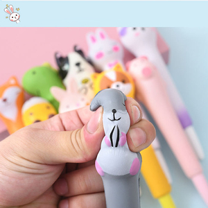 Stylos à encre gel amusants et kawaii en forme d'animaux et de fruits pour soulager le stress, pour filles - Product Image 2