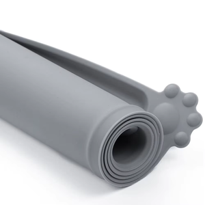 Popüler ürünler katlanabilir su geçirmez kaymaz dairesel pürüzsüz mama <span class=keywords><strong>mat</strong></span>ı kedi evcil hayvan besleme paspası silikon kase <span class=keywords><strong>Mat</strong></span> - Product Image 4